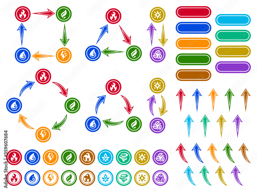 ゲーム/アイコン/属性/タイプ/相関図/ベタ ゲーム/アイコン/属性/タイプ/相関図/ベタ