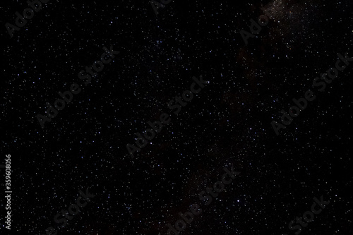 Stars and galaxy outer space sky night universe black starry background of shiny starfield
 photo