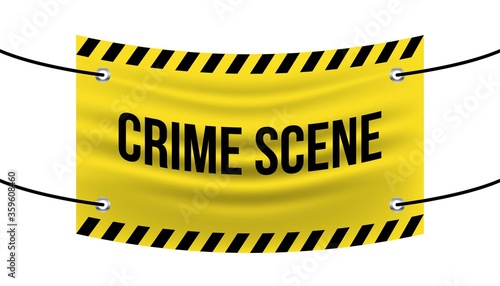 Flag of crime scene background template.