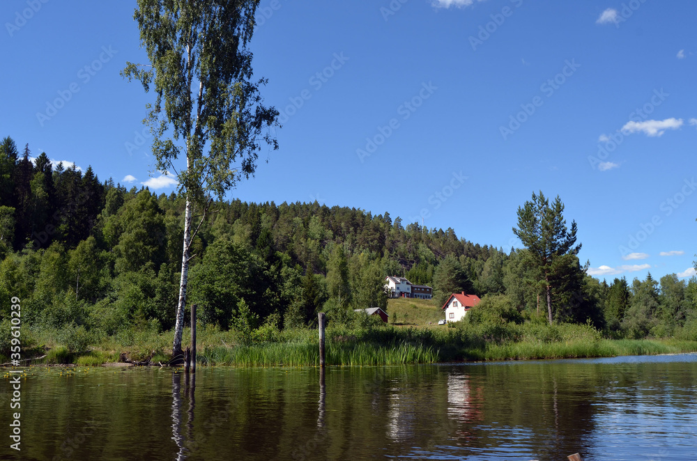 Halden Canal. Norway