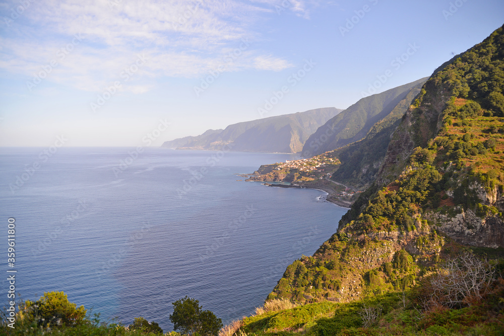 view of the sea and mountains Madeira