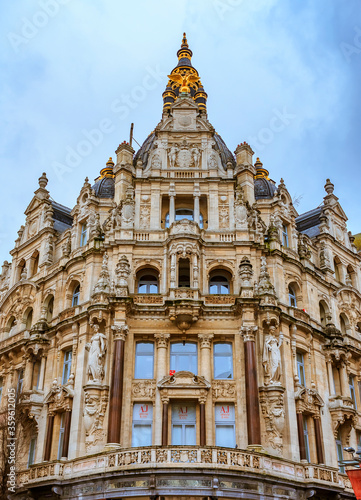 Gothic building in Antwerp Belgium