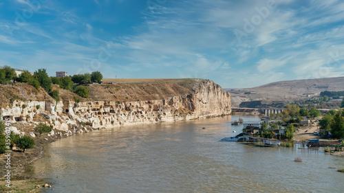Remains of the town of Hasankeyf on the River Tigris