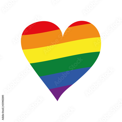 Free Download Rainbow heart background. LGBT Pride Month in June. Symbol of lesbian, gay, bisexual, transgender, and queer. Celebrated annual. LGBT flag. Human rights and tolerance. Isolated vector illustration - GFXLoad