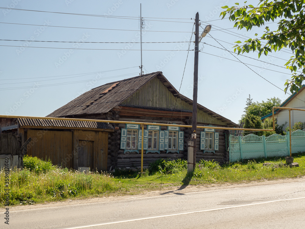 russian village houses