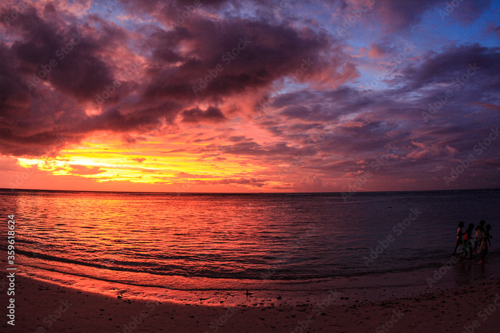 Sonnenuntergang auf Mauritius