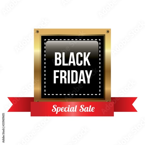 black friday sale label