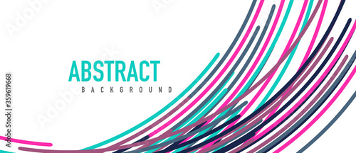 Аbstract moving colorful lines vector backgrounds for cover, placard, poster, banner or flyer