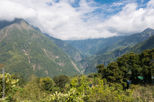 Beautiful scenic view from Dali Trail in Taroko National Park, Xiulin, Hualien, Taiwan.