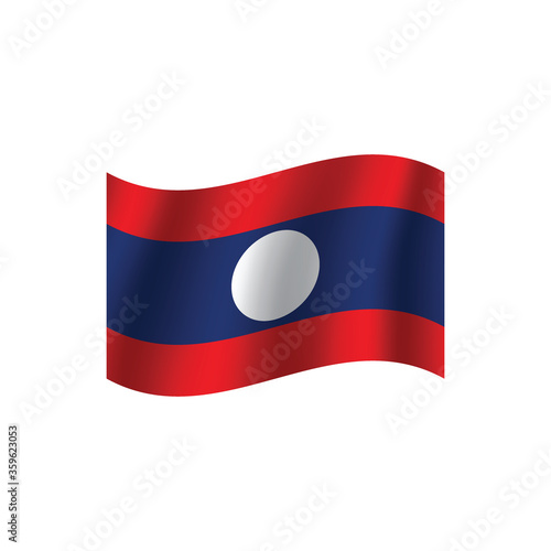 Free Download Laos flag. Simple vector. National flag of Laos  - GFXLoad