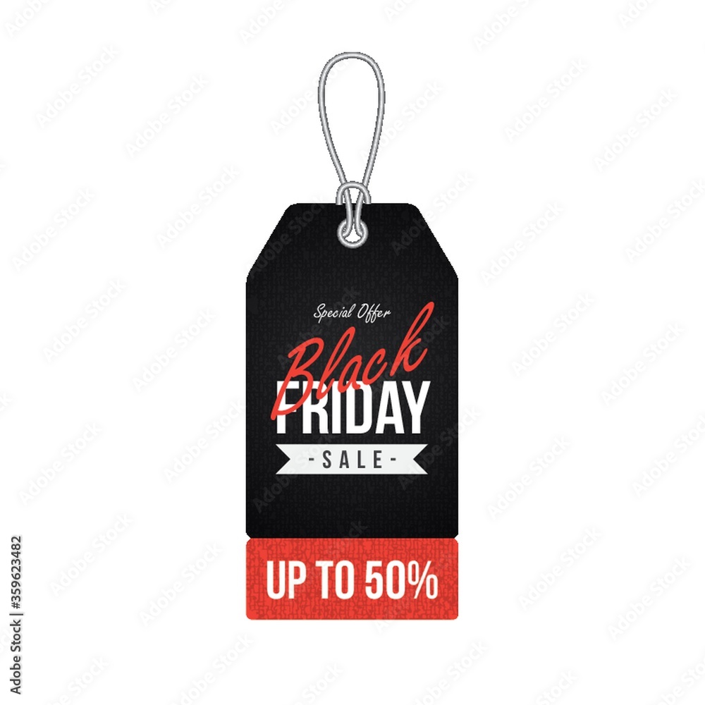 black friday sale tag