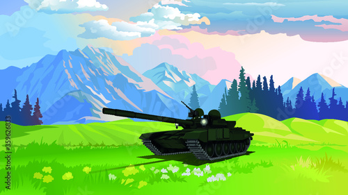 Military tank T-90