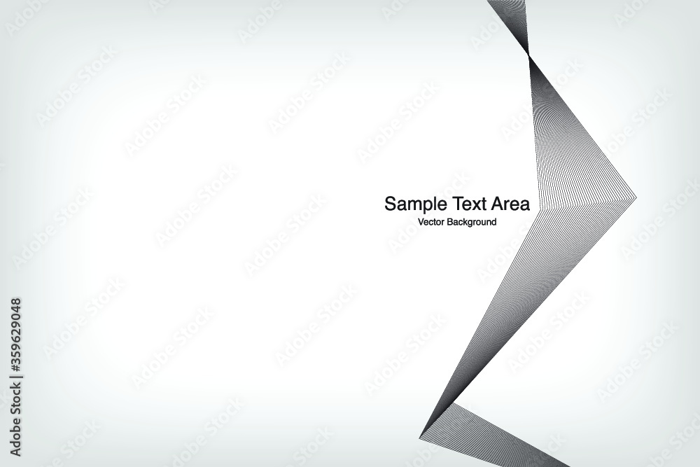 Abstract Line, On White Background With Sample Text Area Abstract Line, On White Background With Sample Text Area