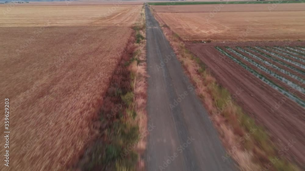 Aerial view of fields in La Rioja,Spain. Drone Footage Aerial view of fields in La Rioja,Spain. Drone Footage