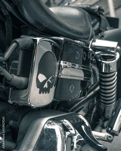 Harley Davidson detailed closeup Parts © Angel