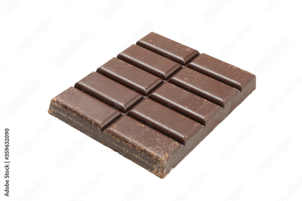 Tasty chocolate bar isolated on white background Tasty chocolate bar isolated on white background