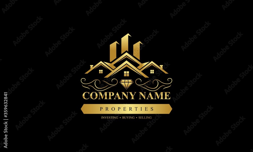 Luxury Real Estate Logo Design Vector Royalty Free SVG, Cliparts, Vectors,  and Stock Illustration. Image 140816240.
