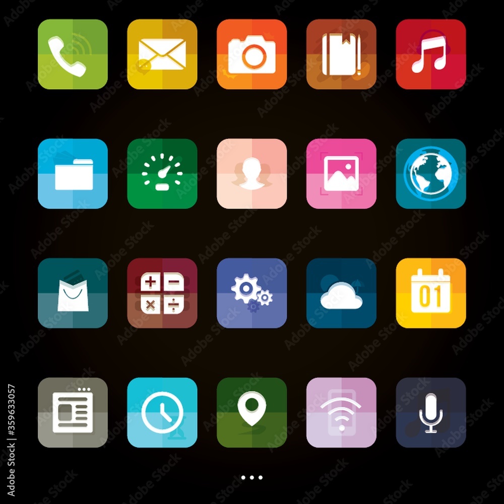 collection of social media icon