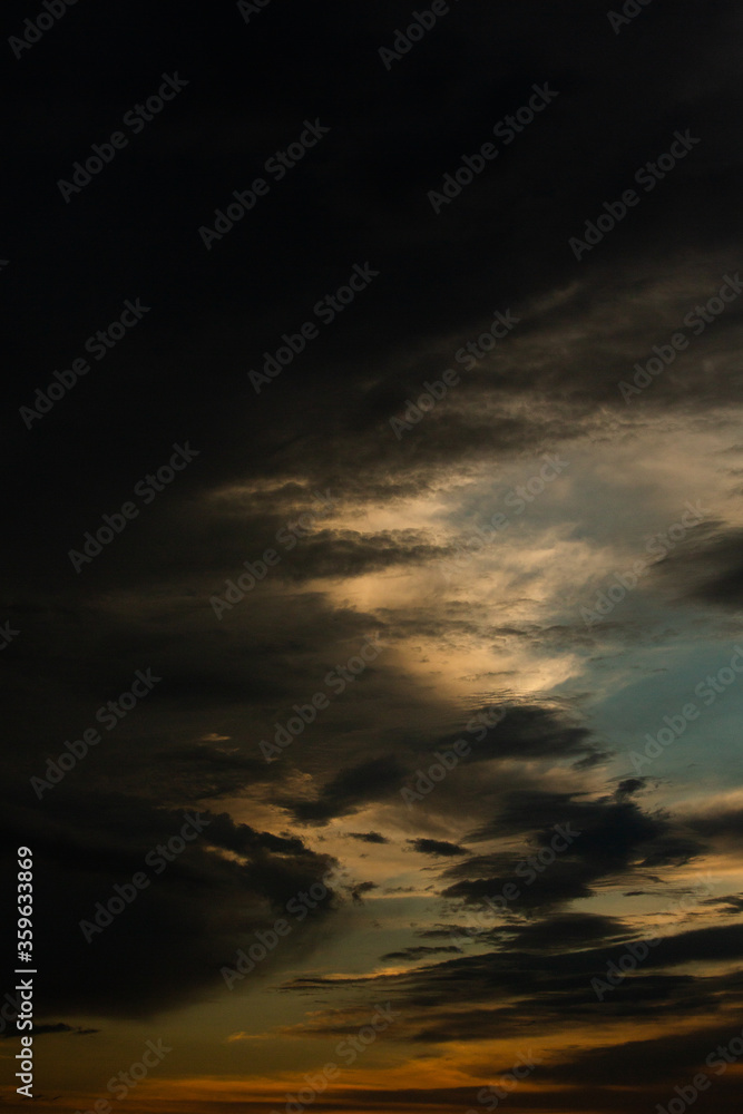 Colorful cloudy sky at sunset. Sky texture, abstract nature background Colorful cloudy sky at sunset. Sky texture, abstract nature background