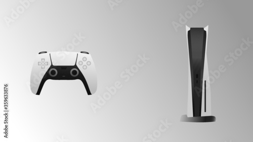 Video gaming console. New generation gaming console. 