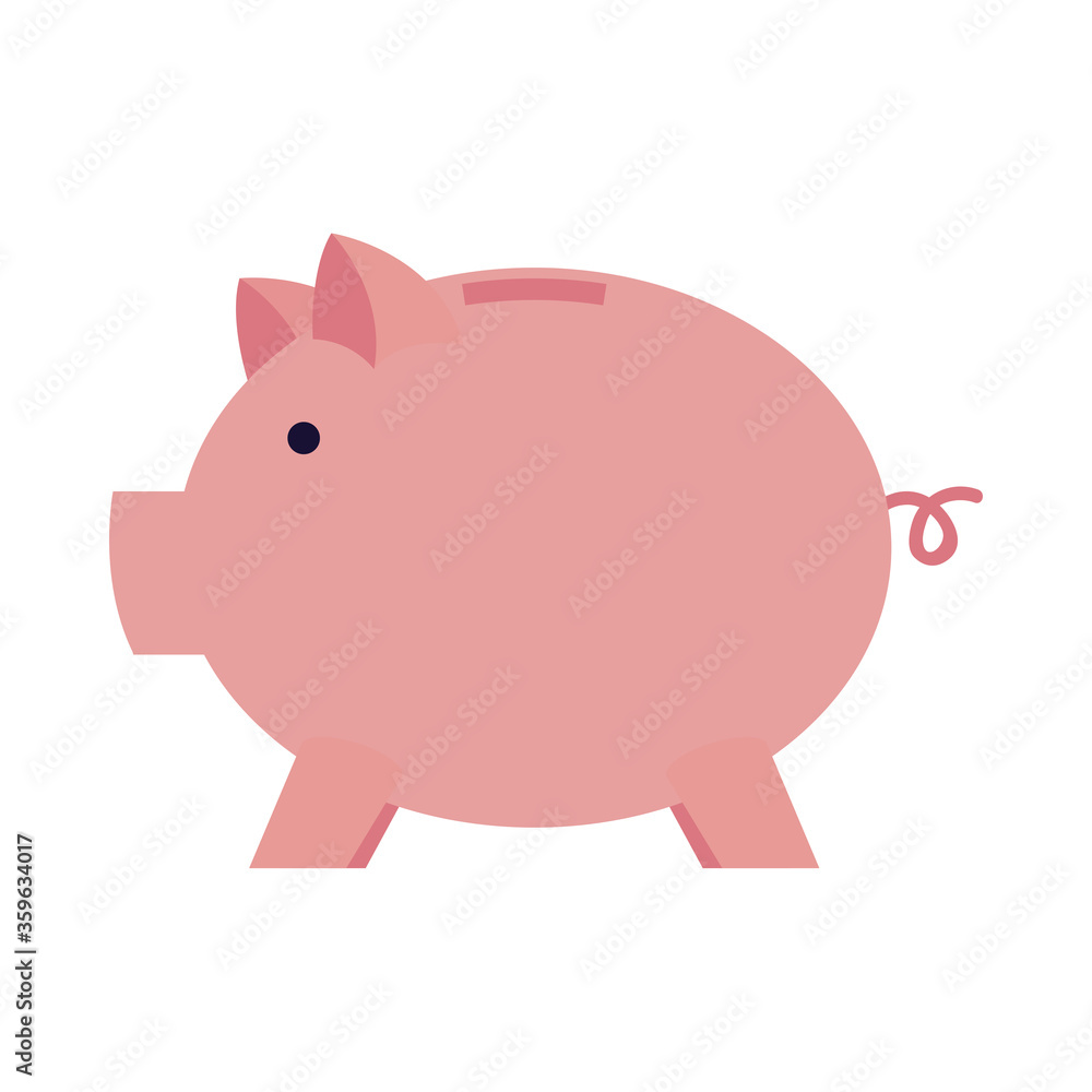 Isolated piggy icon vector design Isolated piggy icon vector design
