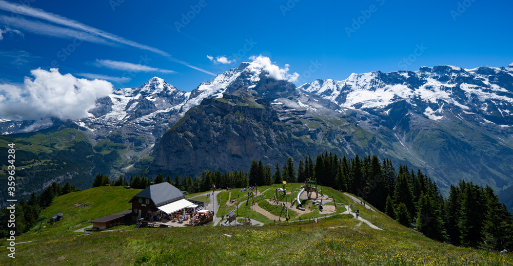 Allmendhubel, Mürren,  Schweiz, Alpen, Berner, Oberland, 