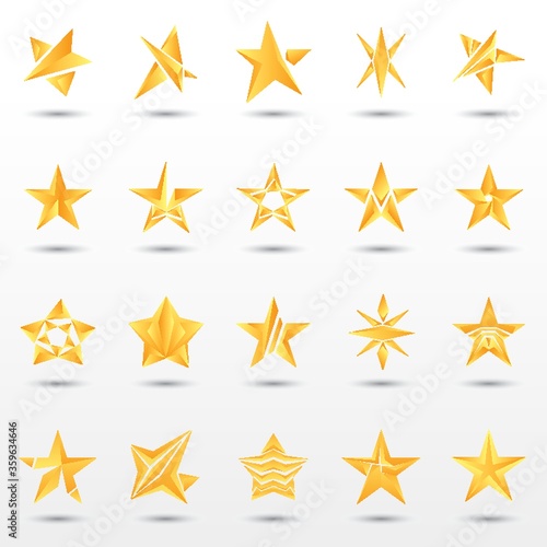 collection of abstract stars