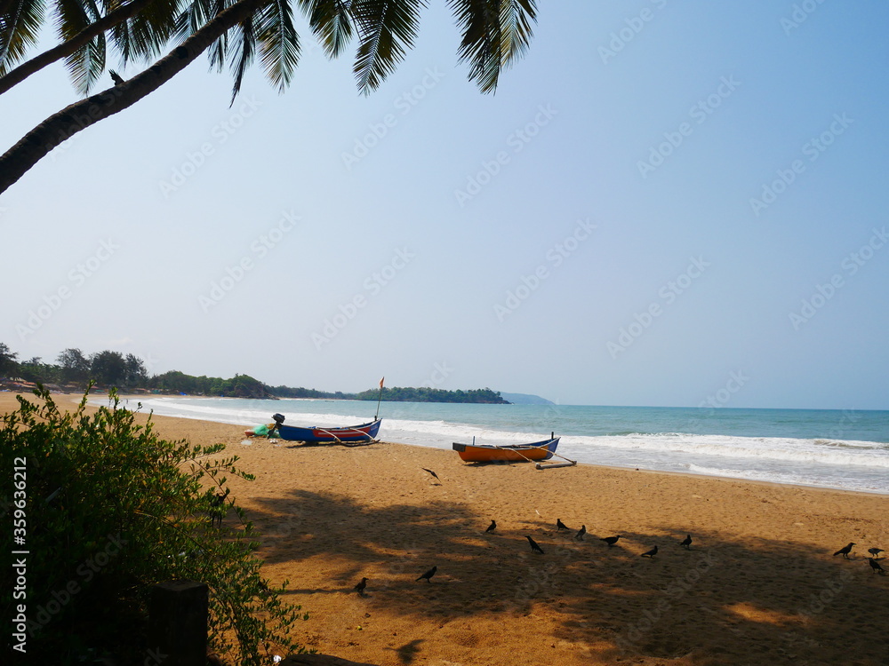 Tropical beach in Goa