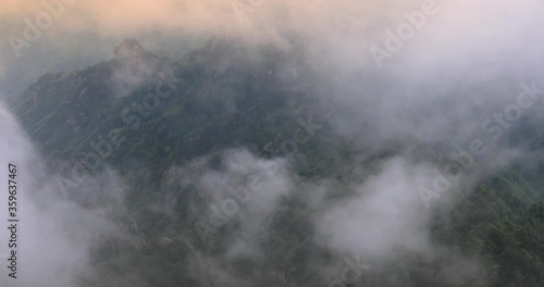 Mountains, rivers and clouds photo