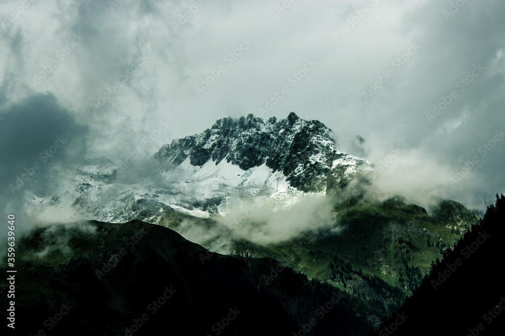 Mountain in the clouds. Mountain over the clouds. Mountain in the clouds. Mountain over the clouds.