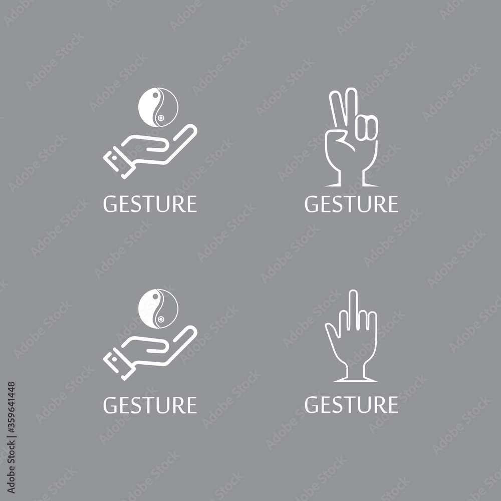Hand gestures and sign language isolated Hand gestures and sign language isolated