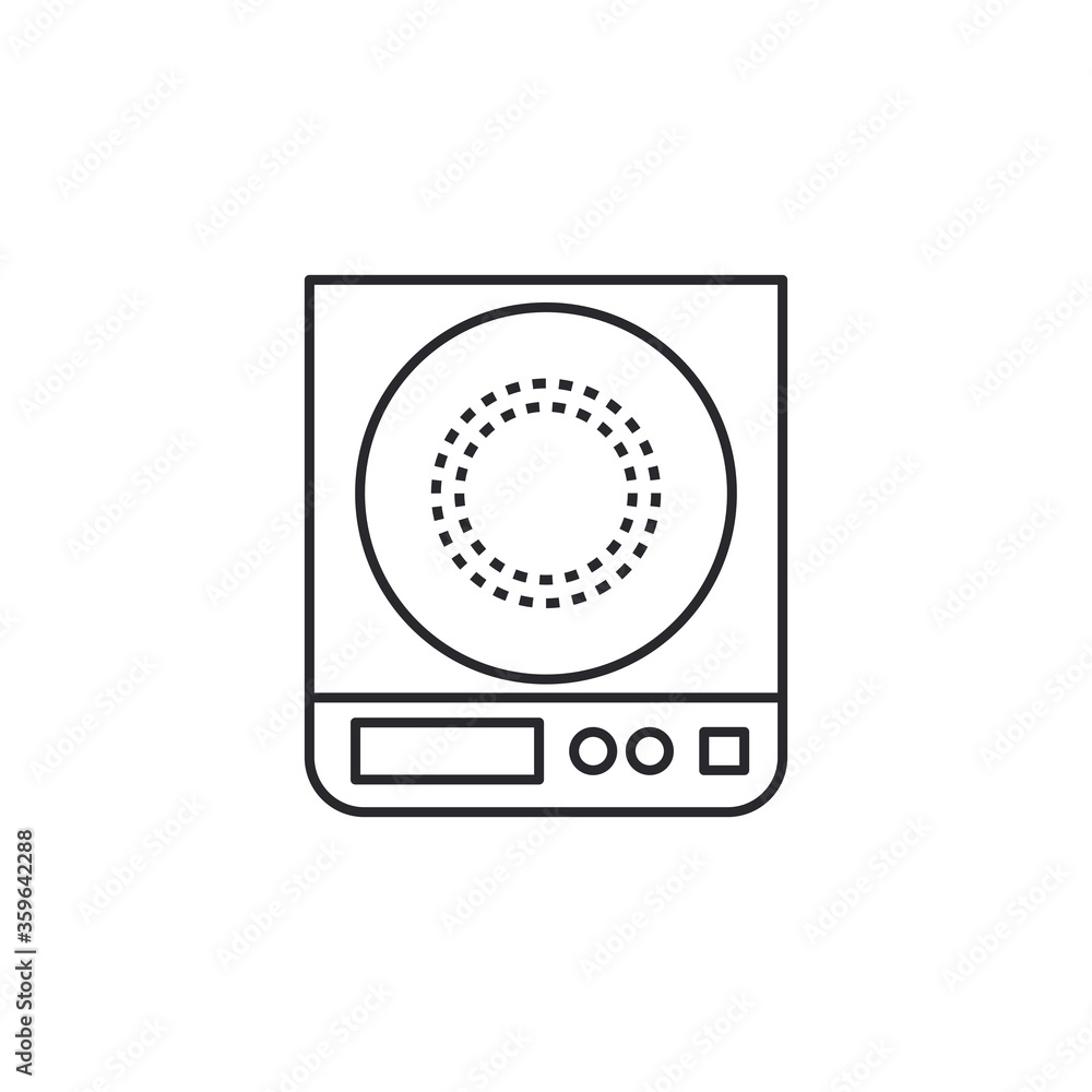 Induction Cooker Modern Simple Vector Icon Induction Cooker Modern Simple Vector Icon