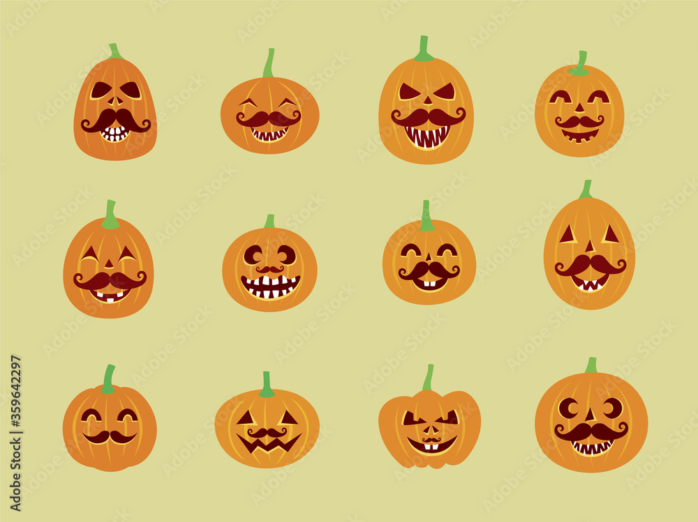 halloween pumpkin father vector halloween pumpkin father vector