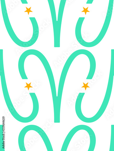 zodiaco, segno dell'ariete, pattern vettoriale
