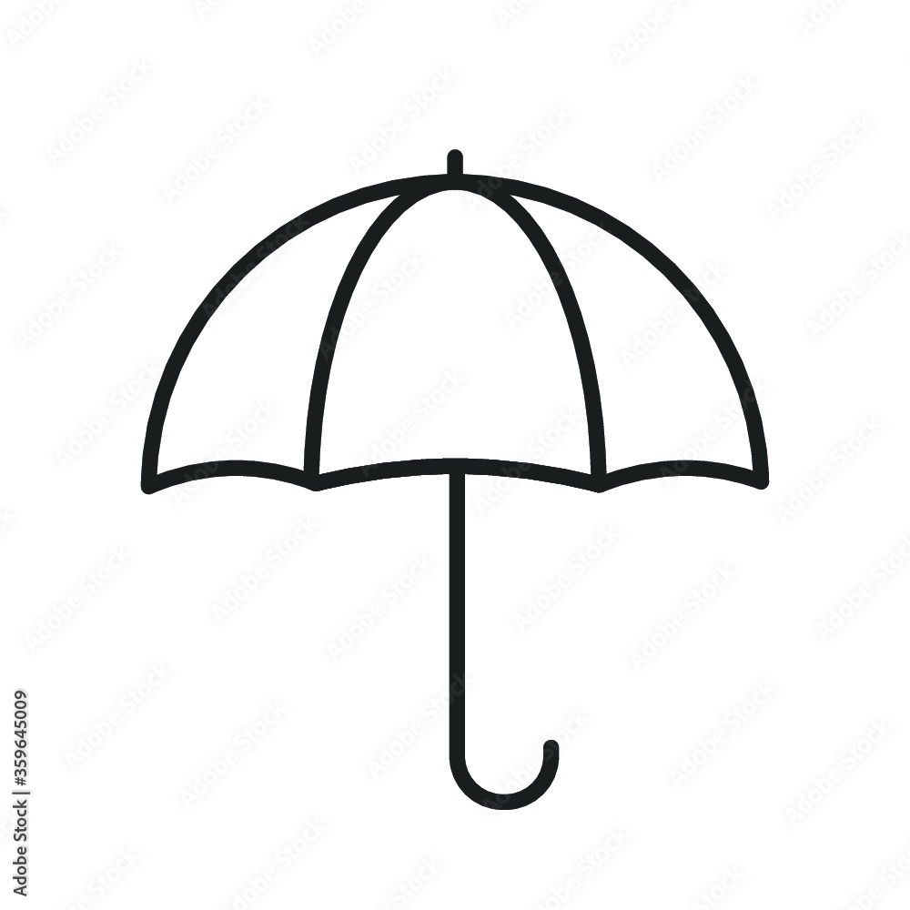 Umbrella outline icon. linear style sign for mobile concept and web design. Rain protection simple line vector icon. Symbol, logo illustration. Umbrella outline icon. linear style sign for mobile concept and web design. Rain protection simple line vector icon. Symbol, logo illustration.