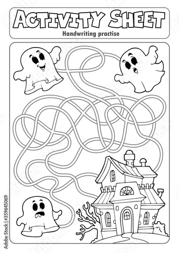 Activity sheet handwriting practise topic 6
