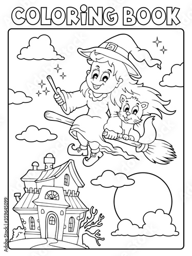 Coloring book Halloween image 3
