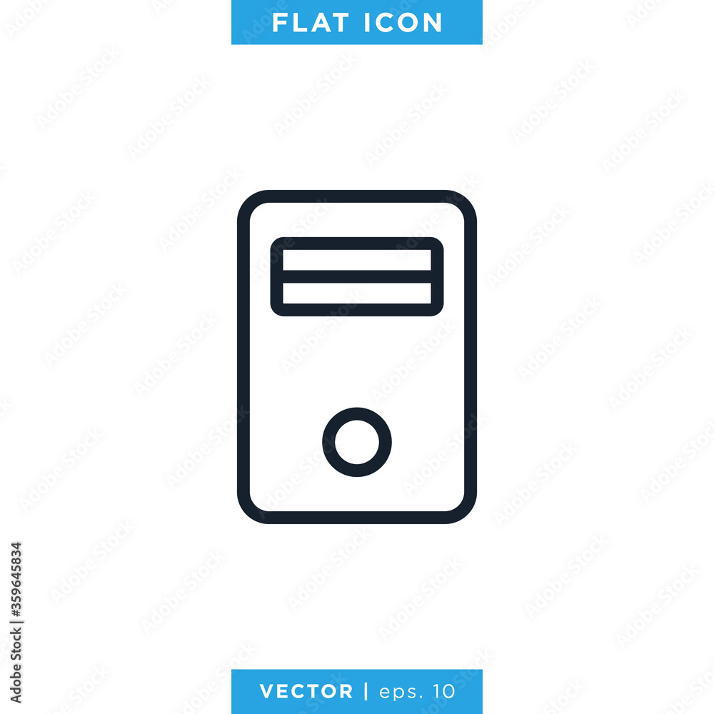 Server Icon Vector Design Template. Editable Stroke Server Icon Vector Design Template. Editable Stroke