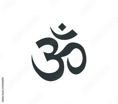 Om symbol. Buddhism symbol. 
