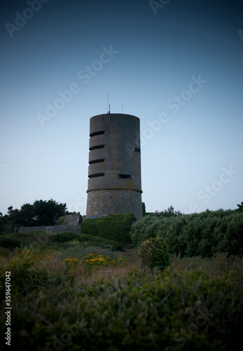 Martello Tower at Fort Saumarez, used by the German Occupation Forces during World War 2 - Fort Saumarez, Guernsey, UK - 16th July 2013 photo