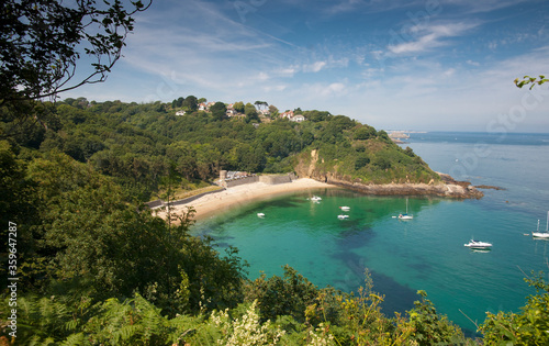 Fototapeta Fermain Bay, Guernsey, Channel Islands, UK - 16th July 2013