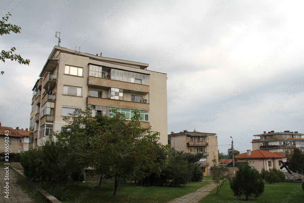 district estate city blocks windows postcomunism balconies