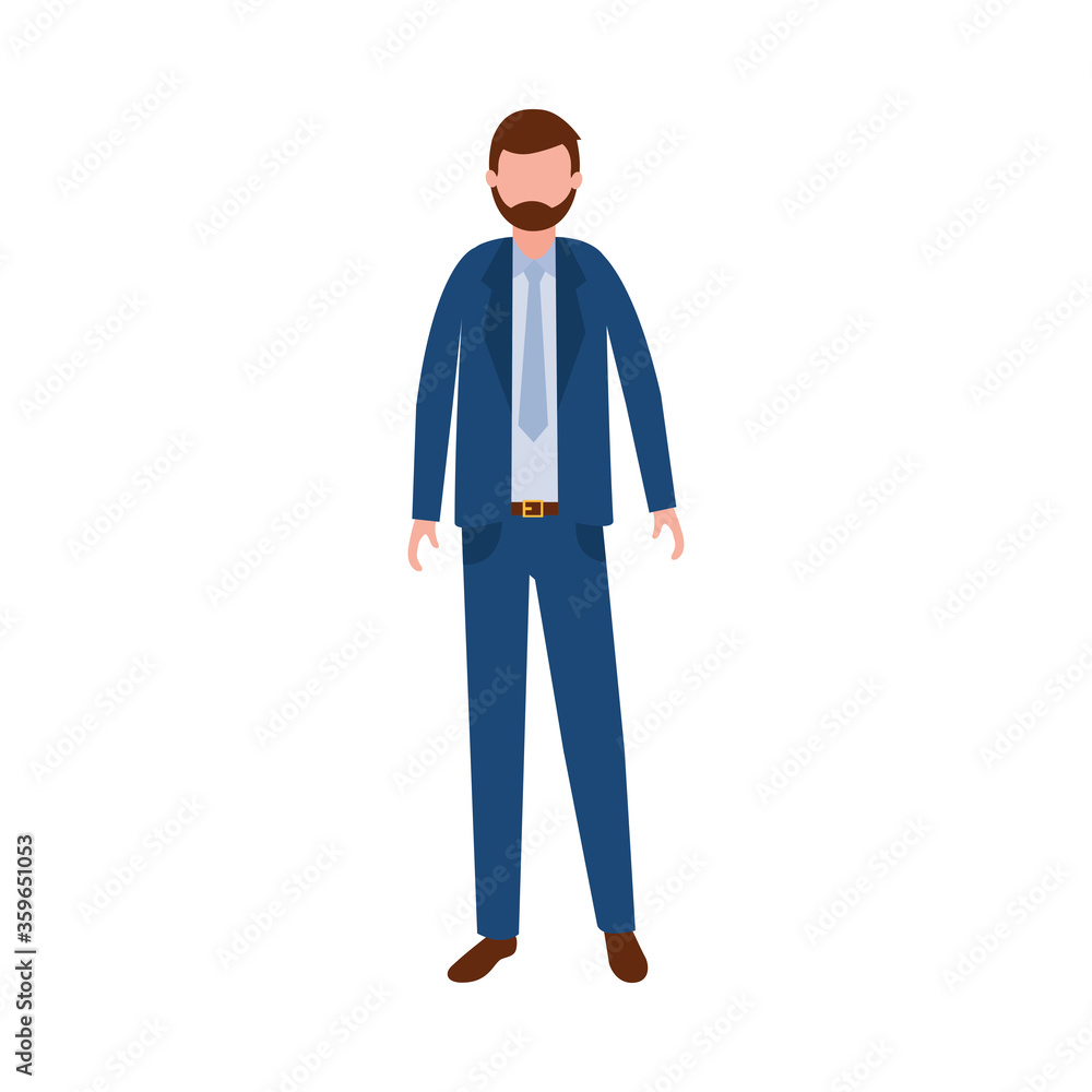 Isolated businessman avatar vector design Isolated businessman avatar vector design