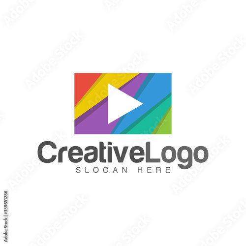 Creative Media logo designs concept vector, Colorful Play logo template concept Free Download Creative Media logo designs concept vector, Colorful Play logo template concept - GFXLoad