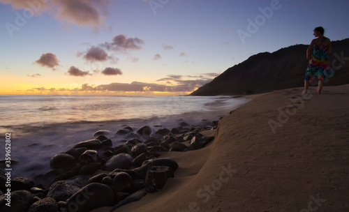 enjoy the romantic sunset in hawaii