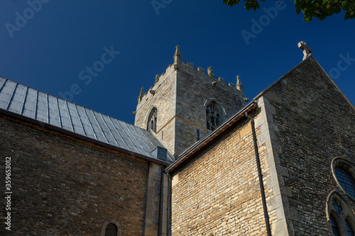 Stow, Lincolnshire, UK, June 2019, A view of Stow Minster church photo