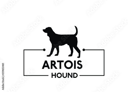 Artois Hound vector dog silhouette