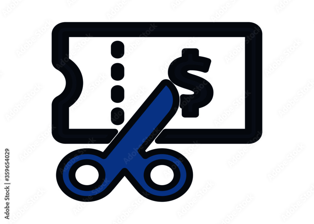 Cost Minimize Coupon Discount Price Reduced Icon Cost Minimize Coupon Discount Price Reduced Icon