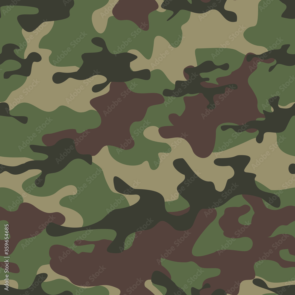 Fototapeta premium Camouflage.Seamless Pattern.Military Background.Print.Vector