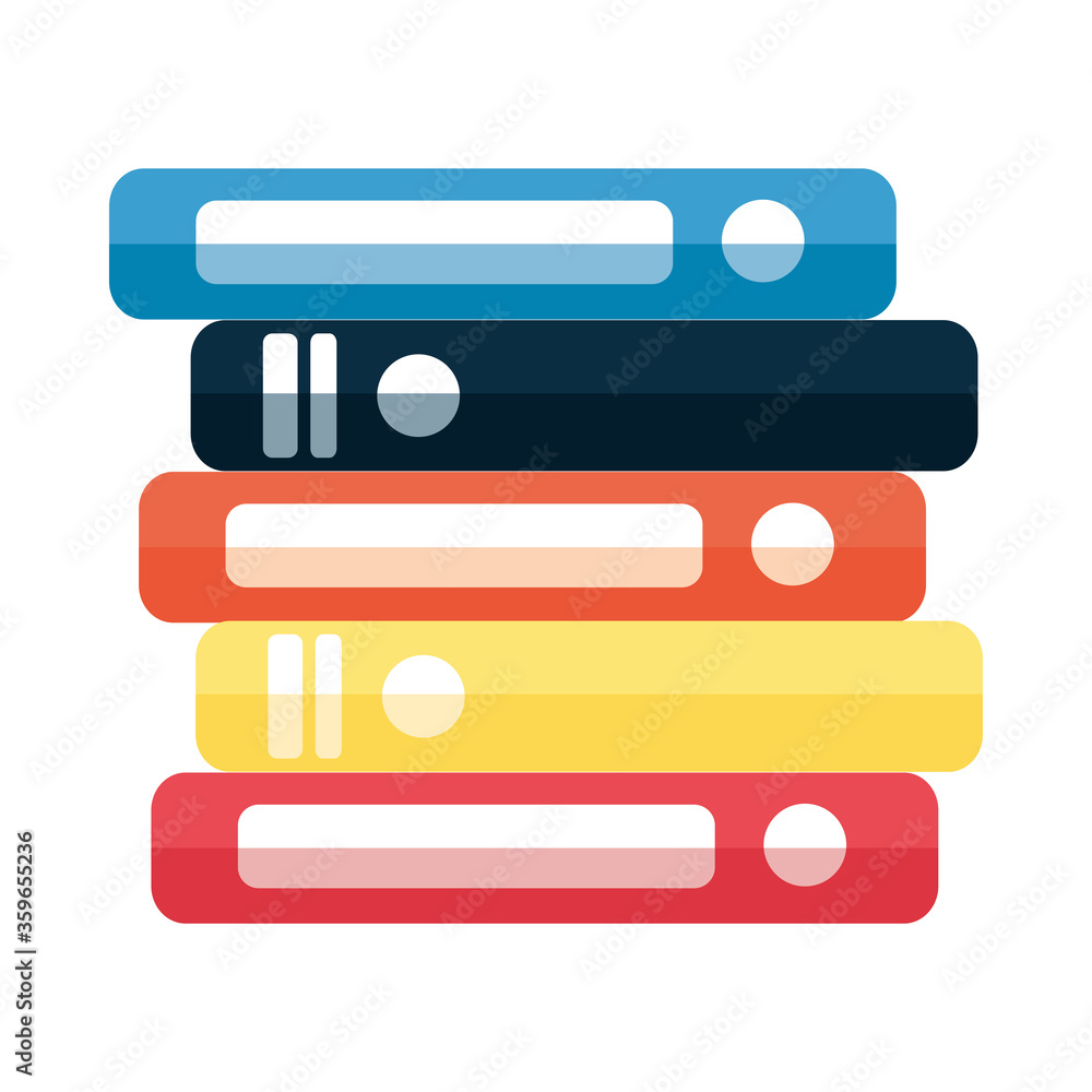 Isolated education books vector design Isolated education books vector design